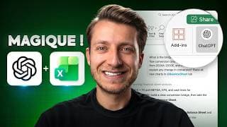 Si tu utilises Excel, fait ça avec ChatGPT et TOUT va changer !