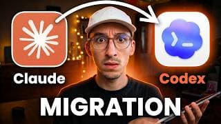 MIGRATION de Claude à Codex : 1 seul ligne à faire (TUTO SIMPLE)