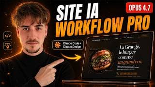 Le workflow IA ULTIME pour créer un site pro : Claude Design → GPT Image 2 → Claude Code